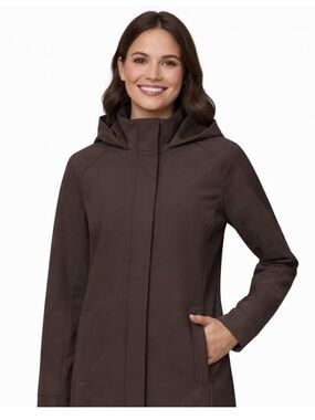 Mondetta Outdoor Project Long Softshell Jacket in Brown Size SM $60 Retail NWT